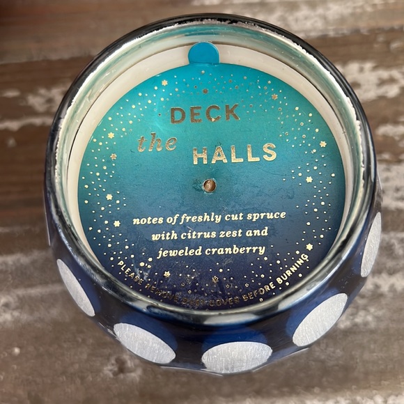 NWT Anthropologie bundle of  holiday festive candle blue and pink - Picture 4 of 5